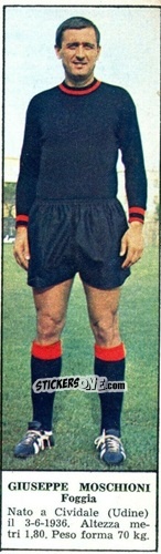 Sticker Giuseppe Moschioni - Campionato Italiano di Calcio 1966-1967
 n. 83 - Tempo