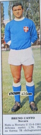 Sticker Bruno Canto - Campionato Italiano di Calcio 1966-1967
 n. 391 - Tempo