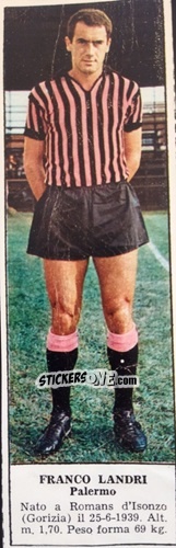 Cromo Franco Landri - Campionato Italiano di Calcio 1966-1967
 n. 424 - Tempo