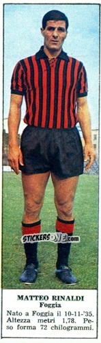 Sticker Matteo Rinaldi - Campionato Italiano di Calcio 1966-1967
 n. 84 - Tempo