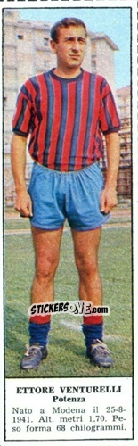 Sticker Ettore Venturelli - Campionato Italiano di Calcio 1966-1967
 n. 454 - Tempo