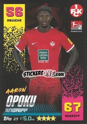 Figurina Aaron Opoku - German Fussball Bundesliga 2022-2023. Match Attax Extra
 - Topps