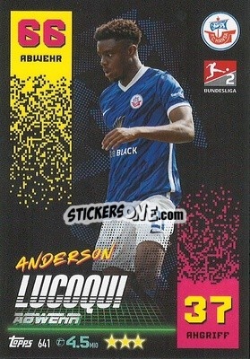 Sticker Anderson Lucoqui - German Fussball Bundesliga 2022-2023. Match Attax Extra
 n. 641 - Topps