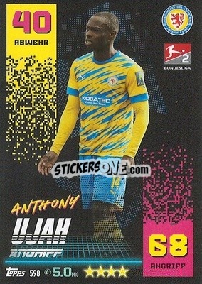 Sticker Anthony Ujah - German Fussball Bundesliga 2022-2023. Match Attax Extra
 - Topps