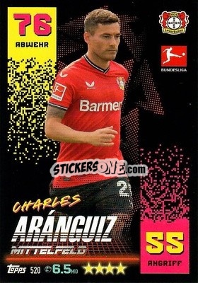 Cromo Charles Aránguiz - German Fussball Bundesliga 2022-2023. Match Attax Extra
 - Topps
