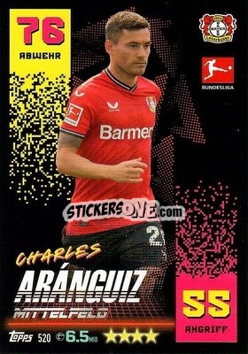 Figurina Charles Aránguiz - German Fussball Bundesliga 2022-2023. Match Attax Extra
 - Topps