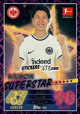 Sticker Daichi Kamada - German Fussball Bundesliga 2022-2023. Match Attax Extra
 n. 563 - Topps