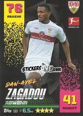 Sticker Dan-Axel Zagadou - German Fussball Bundesliga 2022-2023. Match Attax Extra
 - Topps