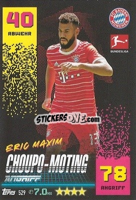 Sticker Eric Maxim Choupo-Moting - German Fussball Bundesliga 2022-2023. Match Attax Extra
 n. 529 - Topps