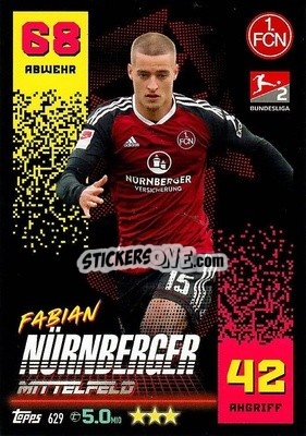 Cromo Fabian Nürnberger - German Fussball Bundesliga 2022-2023. Match Attax Extra
 - Topps