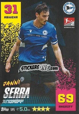 Sticker Janni Serra - German Fussball Bundesliga 2022-2023. Match Attax Extra
 n. 595 - Topps