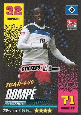 Sticker Jean-Luc Dompé - German Fussball Bundesliga 2022-2023. Match Attax Extra
 - Topps