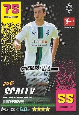 Sticker Joe Scally - German Fussball Bundesliga 2022-2023. Match Attax Extra
 n. 525 - Topps