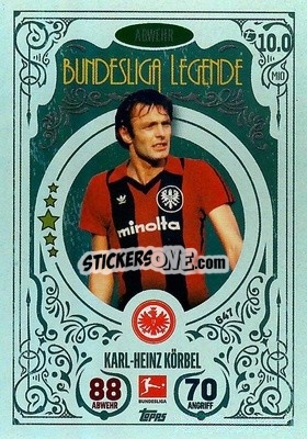 Sticker Karl-Heinz Körbel - German Fussball Bundesliga 2022-2023. Match Attax Extra
 - Topps