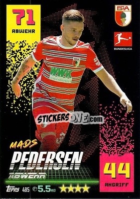 Figurina Mads Pedersen - German Fussball Bundesliga 2022-2023. Match Attax Extra
 - Topps