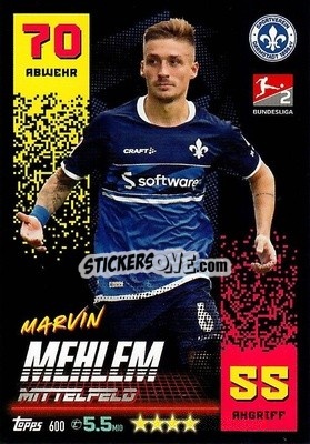 Figurina Marvin Mehlem - German Fussball Bundesliga 2022-2023. Match Attax Extra
 - Topps