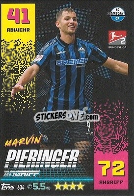 Sticker Marvin Pieringer - German Fussball Bundesliga 2022-2023. Match Attax Extra
 - Topps