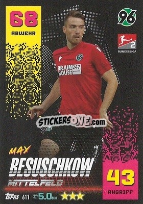 Cromo Max Besuschkow - German Fussball Bundesliga 2022-2023. Match Attax Extra
 - Topps