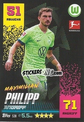 Sticker Maximilian Philipp - German Fussball Bundesliga 2022-2023. Match Attax Extra
 - Topps