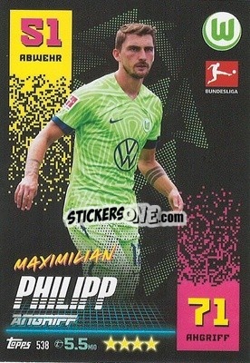 Figurina Maximilian Philipp - German Fussball Bundesliga 2022-2023. Match Attax Extra
 - Topps