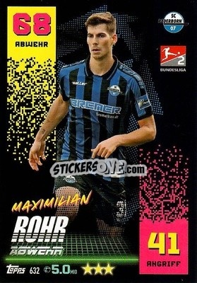 Sticker Maximilian Rohr - German Fussball Bundesliga 2022-2023. Match Attax Extra
 - Topps