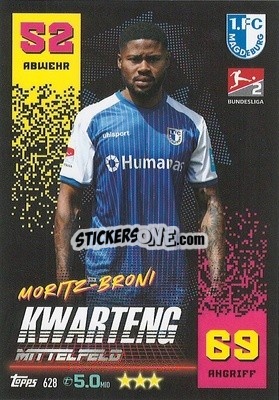 Figurina Moritz-Broni Kwarteng - German Fussball Bundesliga 2022-2023. Match Attax Extra
 - Topps