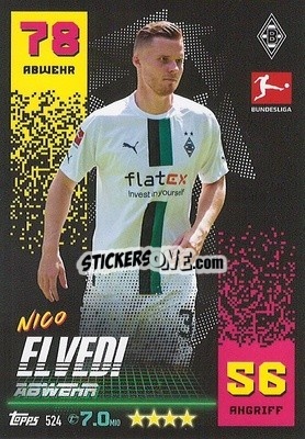 Sticker Nico Elvedi - German Fussball Bundesliga 2022-2023. Match Attax Extra
 n. 524 - Topps