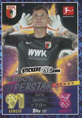 Cromo Rafał Gikiewicz - German Fussball Bundesliga 2022-2023. Match Attax Extra
 - Topps