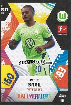 Sticker Ridle Baku - German Fussball Bundesliga 2022-2023. Match Attax Extra
 n. 556 - Topps