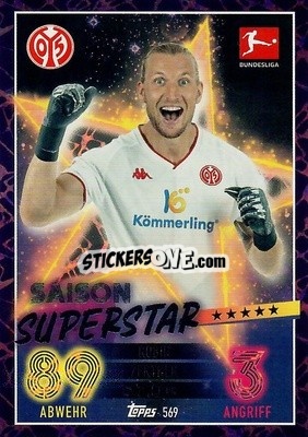Sticker Robin Zentner - German Fussball Bundesliga 2022-2023. Match Attax Extra
 n. 569 - Topps