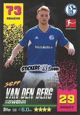 Sticker Sepp van den Berg - German Fussball Bundesliga 2022-2023. Match Attax Extra
 n. 530 - Topps