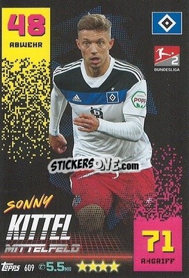 Sticker Sonny Kittel - German Fussball Bundesliga 2022-2023. Match Attax Extra
 n. 609 - Topps