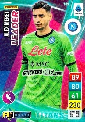Sticker Alex Meret - Calciatori 2022-2023. Adrenalyn XL TITANS
 - Panini