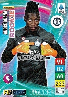 Sticker André Onana - Calciatori 2022-2023. Adrenalyn XL TITANS
 n. T56 - Panini