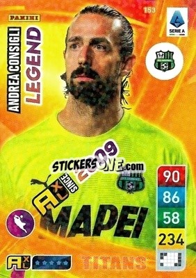 Sticker Andrea Consigli - Calciatori 2022-2023. Adrenalyn XL TITANS
 - Panini