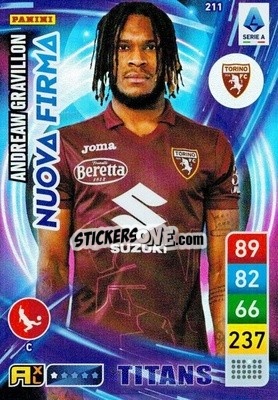 Cromo Andreaw Gravillon - Calciatori 2022-2023. Adrenalyn XL TITANS
 - Panini