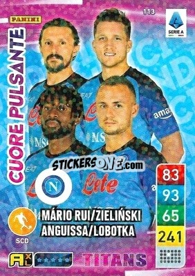 Sticker André-Frank Anguissa / Mário Rui / Piotr Zieliński / Stanislav Lobotka - Calciatori 2022-2023. Adrenalyn XL TITANS
 n. T113 - Panini