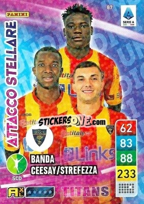 Sticker Assan Ceesay / Gabriel Strefezza / Lameck Banda - Calciatori 2022-2023. Adrenalyn XL TITANS
 - Panini