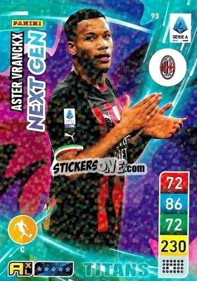 Sticker Aster Vranckx - Calciatori 2022-2023. Adrenalyn XL TITANS
 n. T93 - Panini