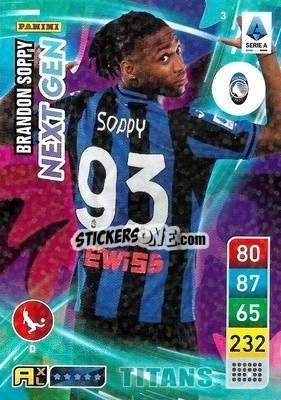 Sticker Brandon Soppy - Calciatori 2022-2023. Adrenalyn XL TITANS
 - Panini