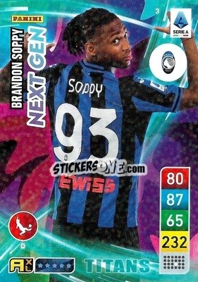 Figurina Brandon Soppy - Calciatori 2022-2023. Adrenalyn XL TITANS
 - Panini