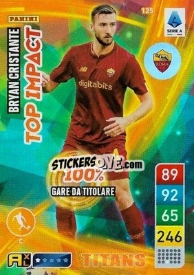 Figurina Bryan Cristante - Calciatori 2022-2023. Adrenalyn XL TITANS
 - Panini