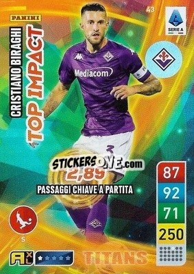 Sticker Cristiano Biraghi - Calciatori 2022-2023. Adrenalyn XL TITANS
 - Panini