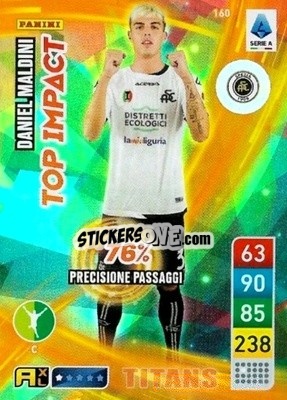 Sticker Daniel Maldini - Calciatori 2022-2023. Adrenalyn XL TITANS
 - Panini