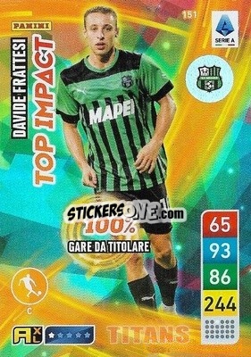 Sticker Davide Frattesi - Calciatori 2022-2023. Adrenalyn XL TITANS
 - Panini