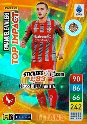 Sticker Emanuele Valeri - Calciatori 2022-2023. Adrenalyn XL TITANS
 - Panini