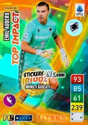 Figurina Emil Audero - Calciatori 2022-2023. Adrenalyn XL TITANS
 - Panini