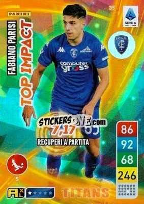 Sticker Fabiano Parisi - Calciatori 2022-2023. Adrenalyn XL TITANS
 - Panini