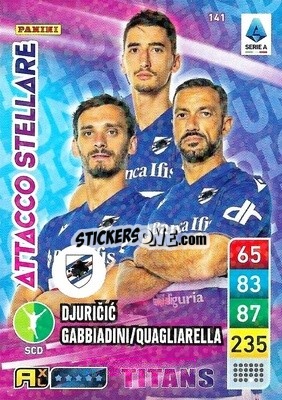 Sticker Fabio Quagliarella / Filip Djuričić / Manolo Gabbiadini