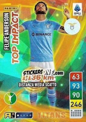 Sticker Felipe Anderson - Calciatori 2022-2023. Adrenalyn XL TITANS
 n. T79 - Panini